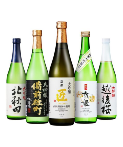日本酒 大吟醸 金賞受賞 飲み比べ (720ml × 5本 / 辛口 中口/プラチナ賞) 秋田 新潟 京都 兵庫/地酒 (贅沢に味わえる セット/大容量) お祝いパーティー 母の日 ギフト